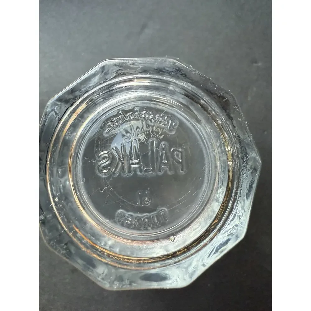 Vintage Palacks Rock Tumbler Glasses Set (4) Clear Barware Cocktail MCM Turkey